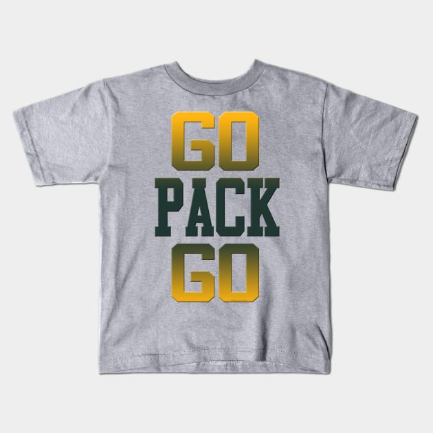 Go Pack Go Kids T-Shirt by wifecta